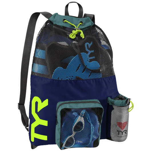 TYR Navy/Lime 40L Big Mesh Mummy Backpack III