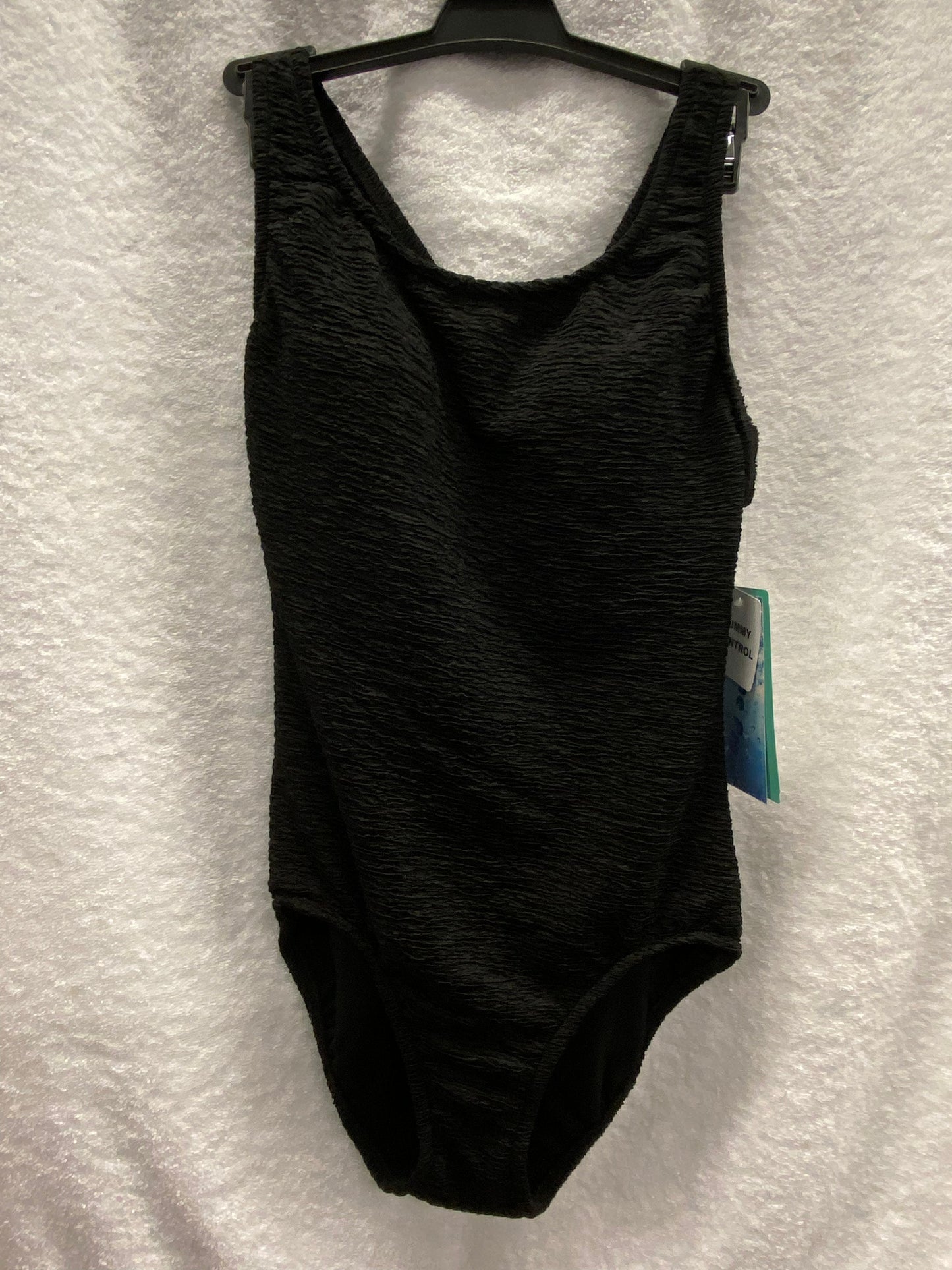 Penbrooke Black One Piece X Back Suit Size 22W