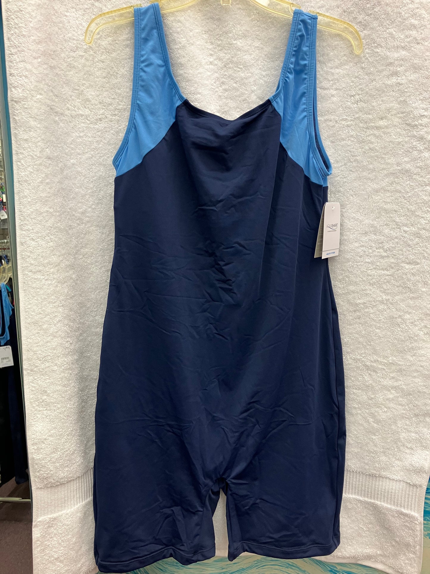 Dolfin Aquatic Fitness Navy/Blue Instructor Suit Size 18