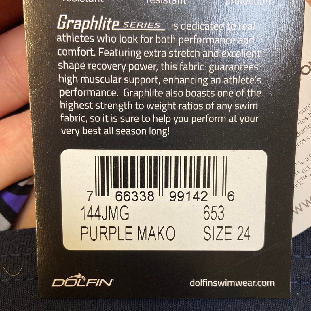 Dolfin Purple Mako Jammer Size 24