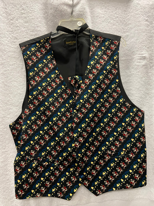 Festive XL Vest and Bow Tie