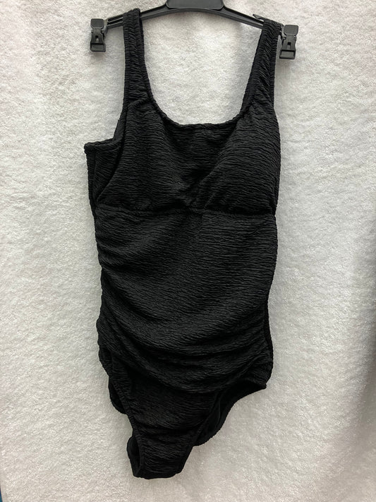 Penbrooke Black Krinkle Empire Tank Suit Size 14