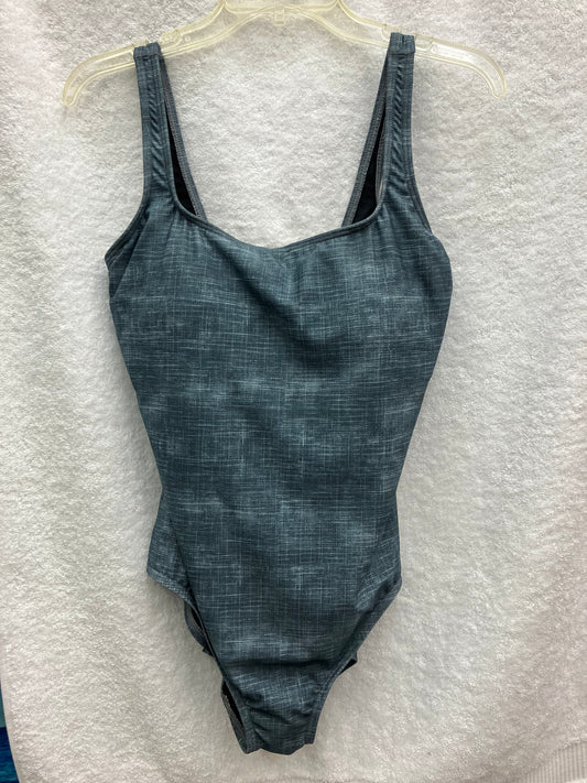 TYR Grey Sandblast Scoop Neck Control Suit Size 14