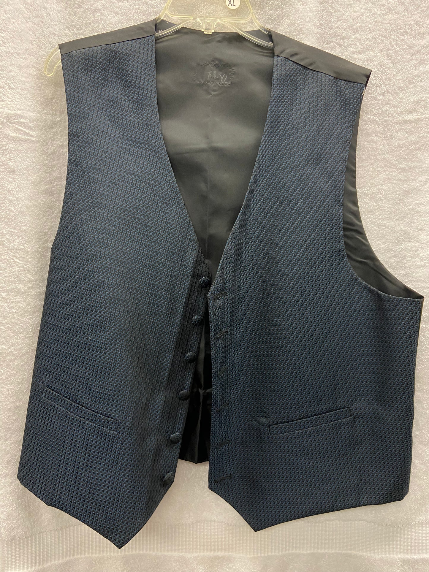 XL Blue Patterned Vest
