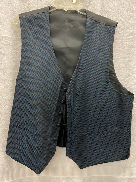 XL Blue Patterned Vest