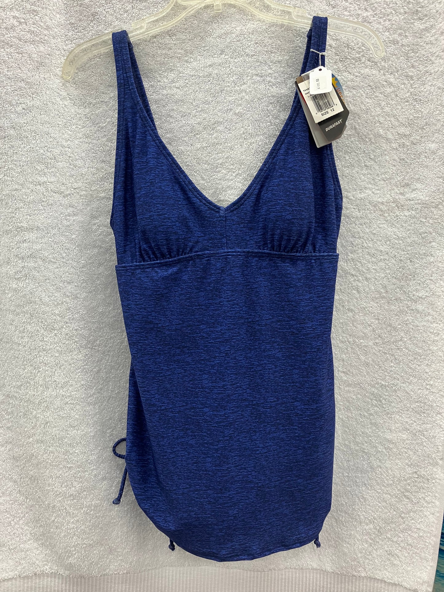 TYR Blue Mantra V Neck Sheath Size 12