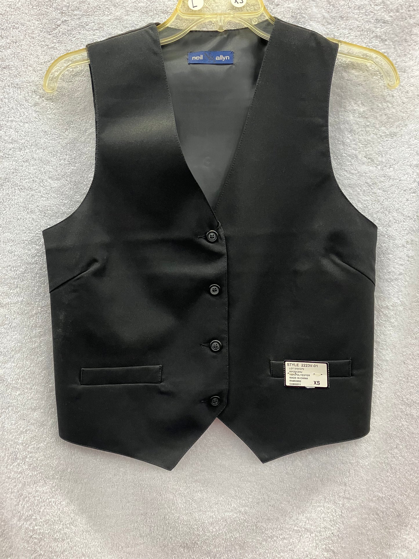 Black Extra Small Vest