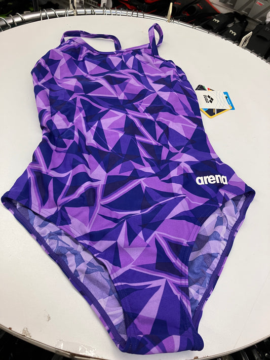 Arena Multi Purple One Piece Swimsuit Size 36