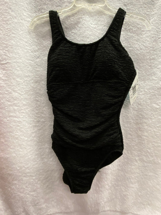 Penbrooke Black One Piece Krinkle Suit Size 8