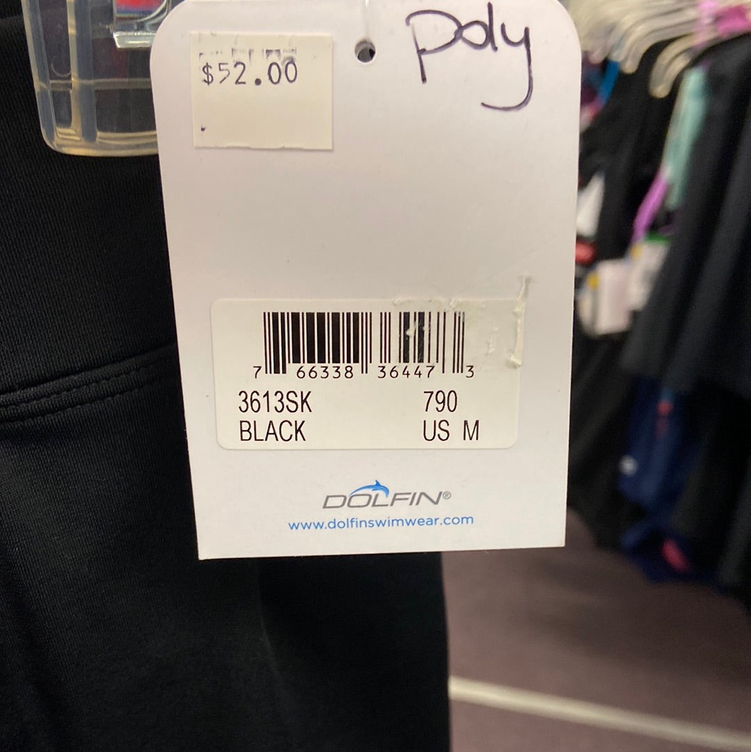 Dolfin Black Swim Skirt Size Medium