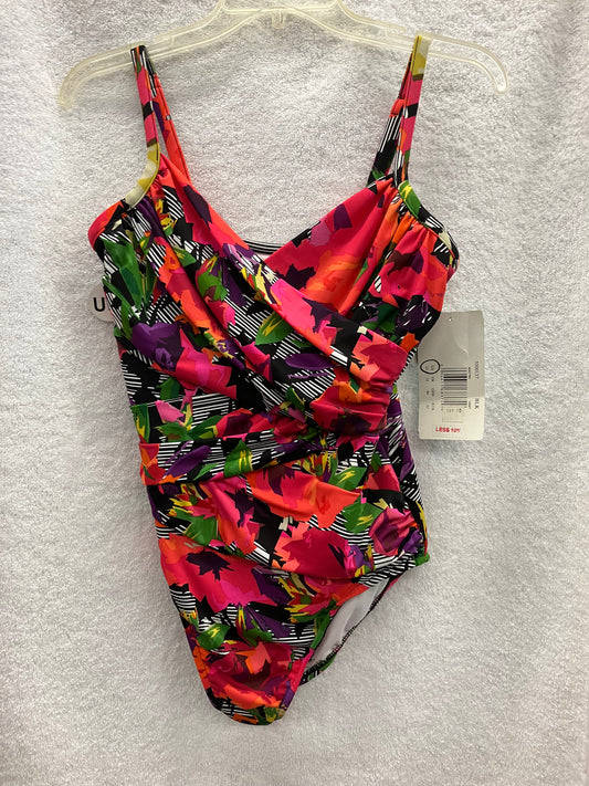 Penbrooke Black/Multicolor One Piece Suit Size 12