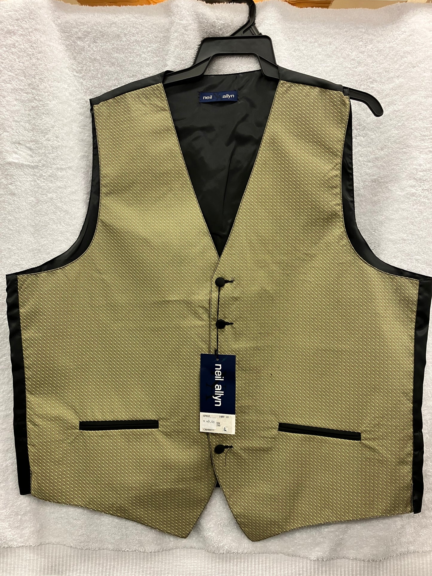 Large Gold Patterned Vest