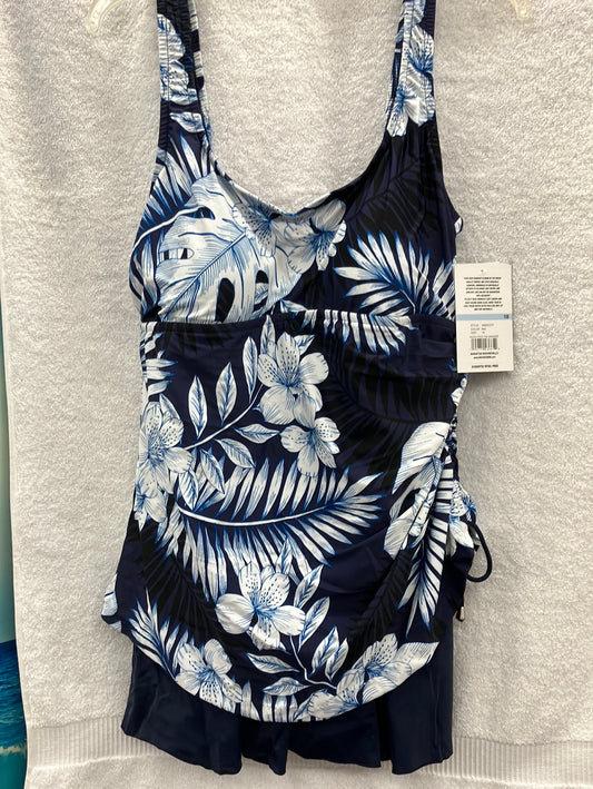 Maxine Indigo Moon Trop Tank Swimdress Size 18