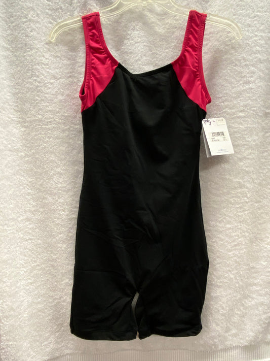 Dolfin Black/Pink Aquashape Aquatic Fitness Instructor Suit Size 8