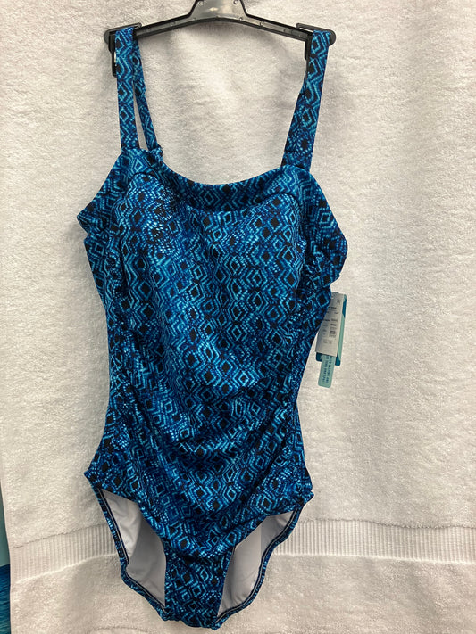 Penbrooke Shape Solver Blue One Piece Missy Control Size 16