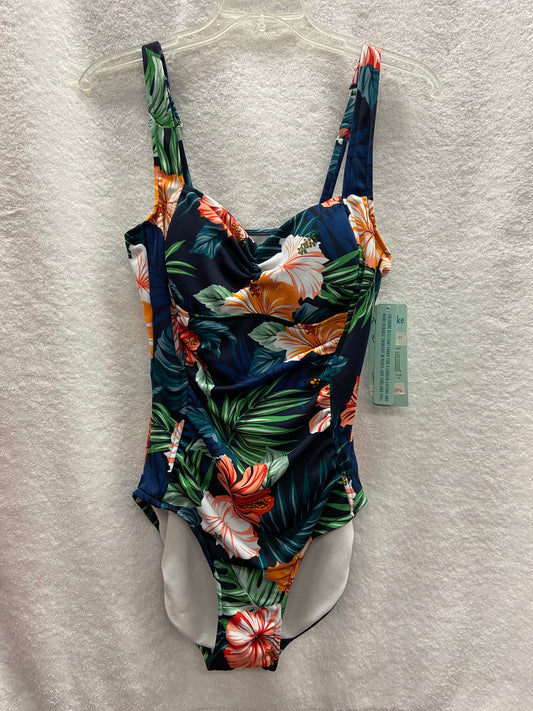 Penbrooke Floral Print Waist Minimizer Suit Size 8