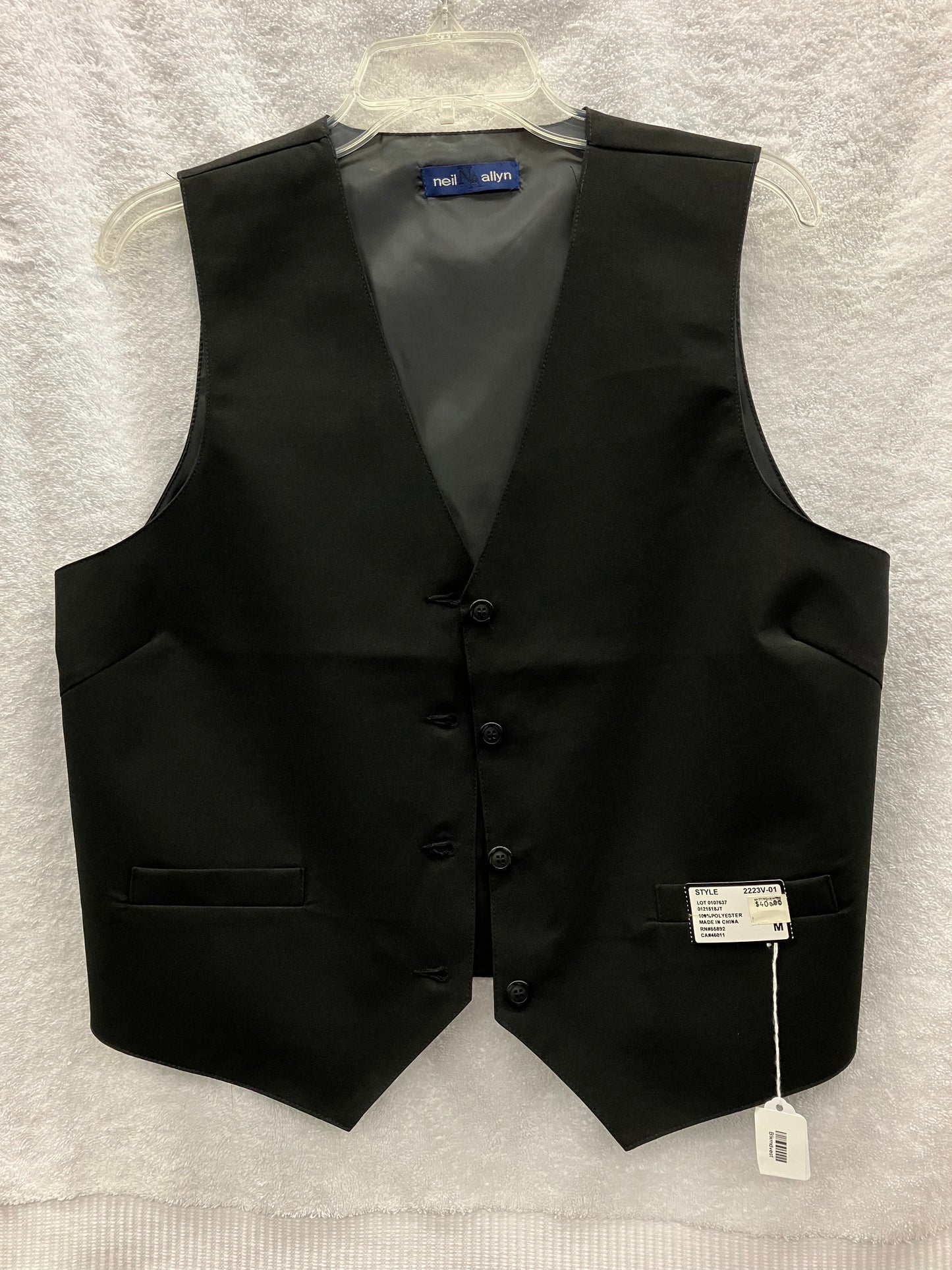 Boys Black Medium Vest
