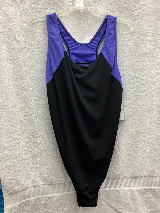 Dolfin Black/Purple H Back One Piece Suit Size 20
