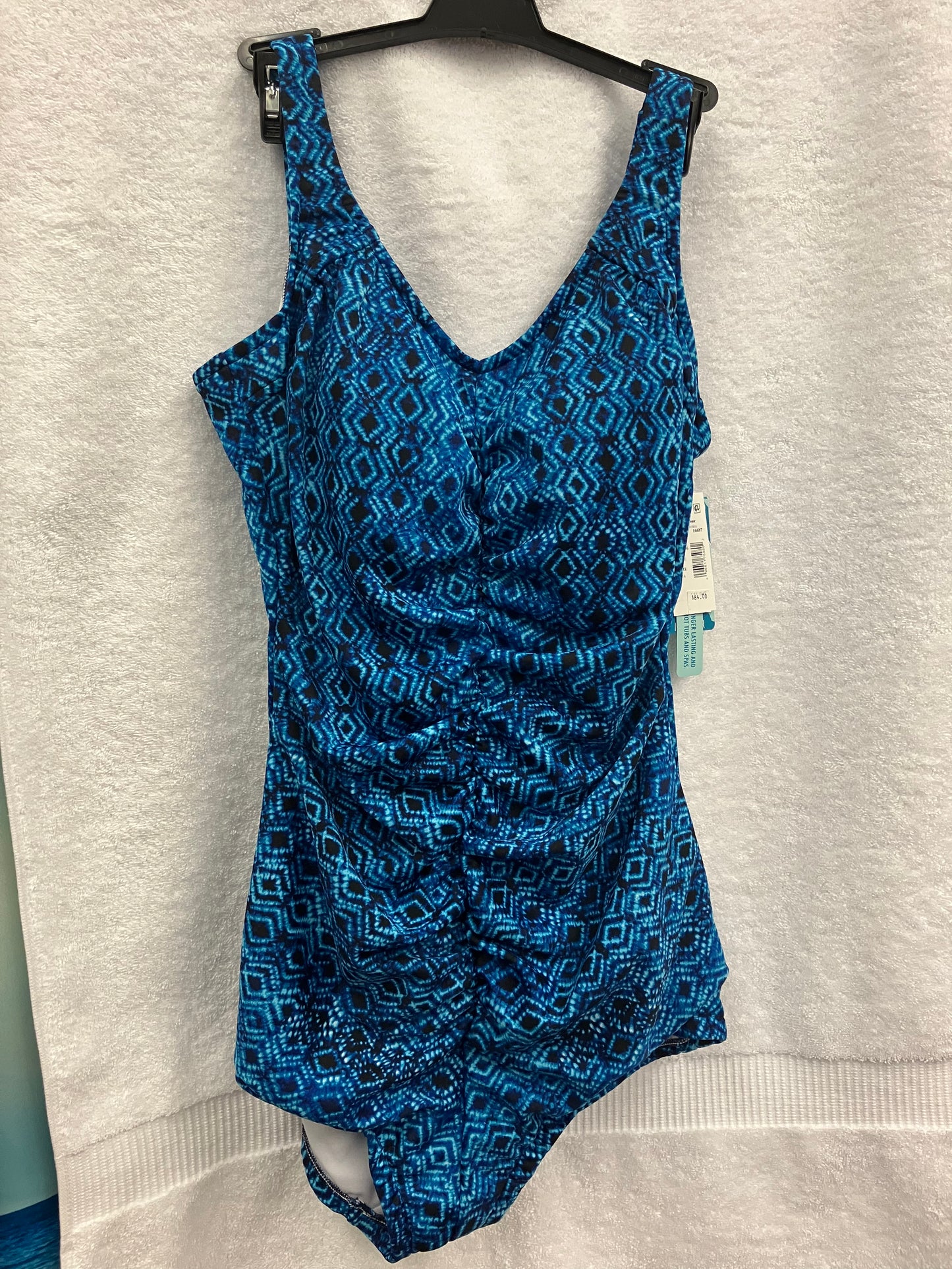 Penbrooke Shape Solver Blue One Piece Missy Control Suit Size 14