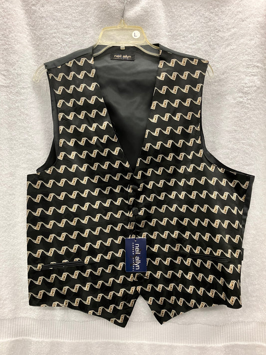 Large Black Patterned Vest