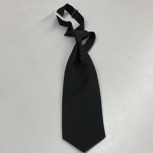 Boy’s Black Pattern Long Tie