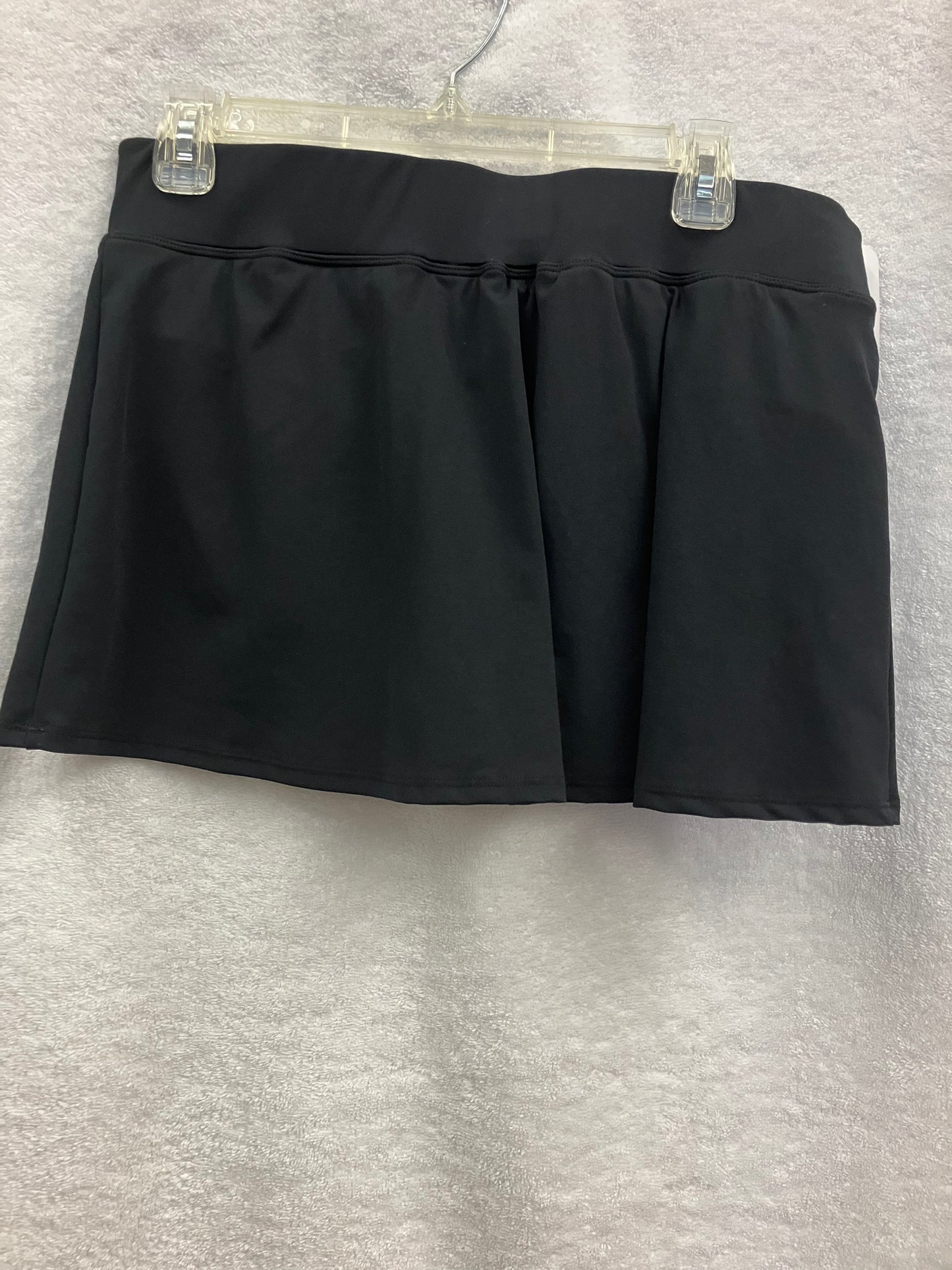 Dolfin Aquatic Fitness Solid Black Skirt Size 14