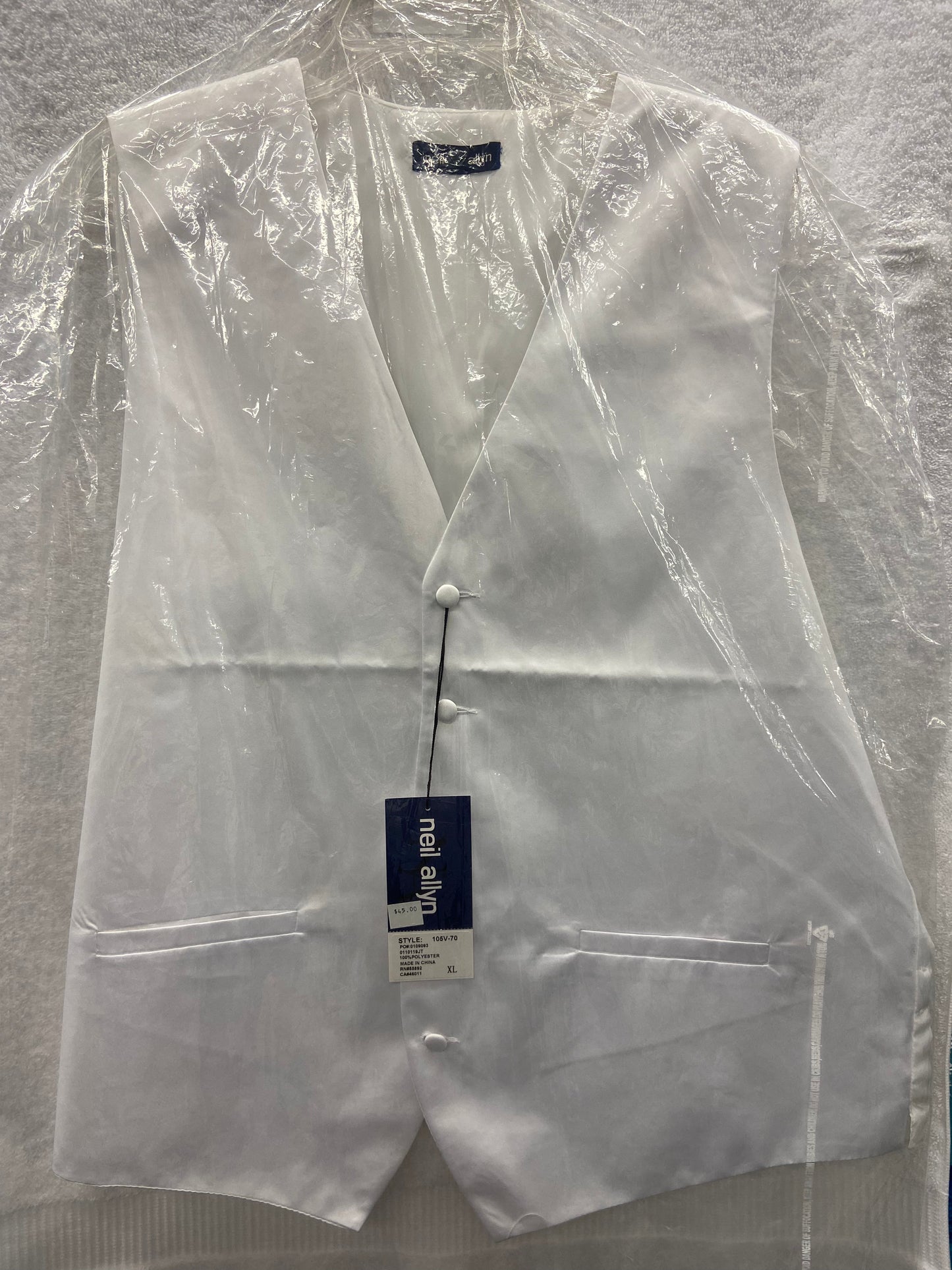 XL White Vest