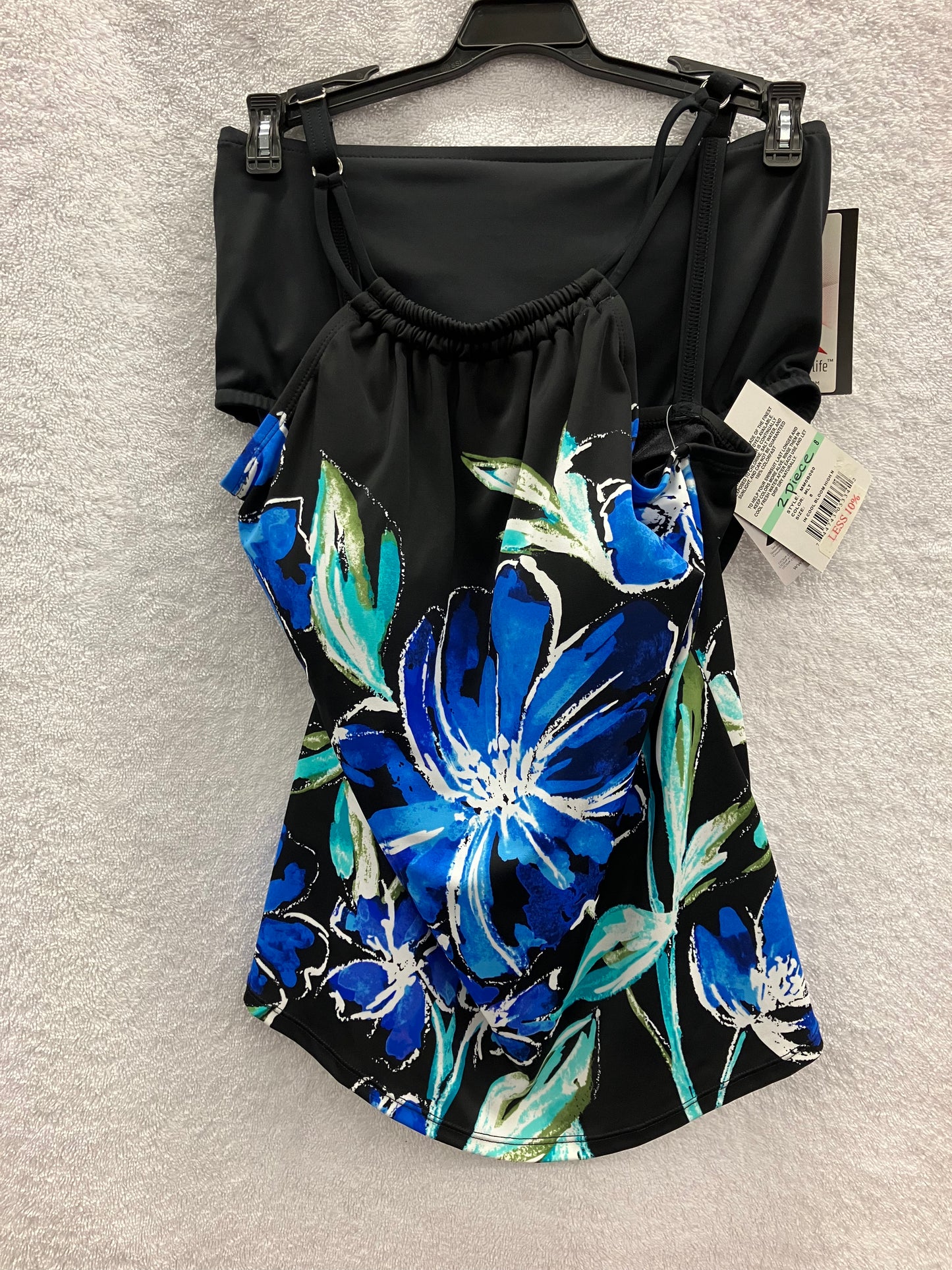 Maxine Multicolor In Cool Bloom High Neck Tankini Size 8
