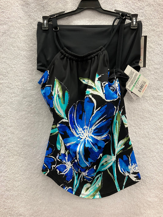 Maxine Multicolor In Cool Bloom High Neck Tankini Size 8