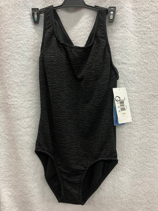 Penbrooke Black One Piece X Back Suit Size 12