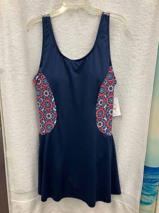 Dolfin Multicolor Full Skirt Suit Size 24