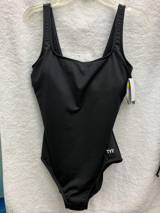TYR Black Scoop Neck Control Lift Suit Size 14