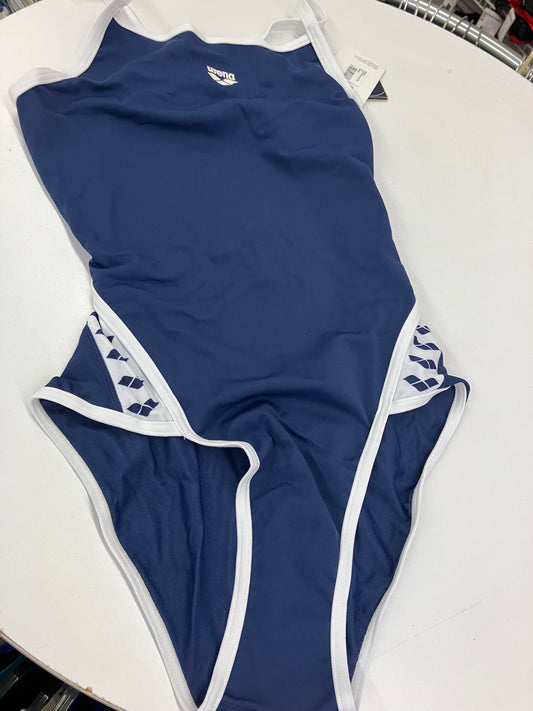 Arena Navy/White One Piece Swimsuit Size 36