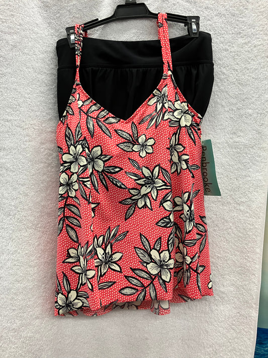 Penbrooke Pink Flower Tankini Size 8