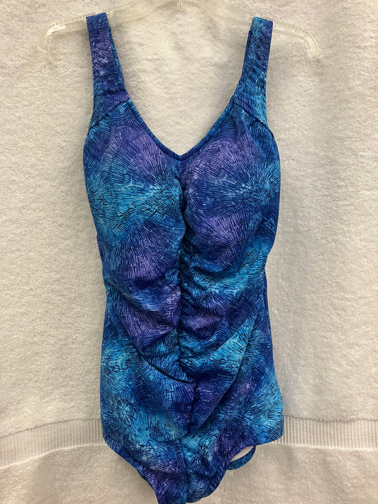 Penbrooke Navy/Multi Shape Solver One Piece Missy Control Size 16