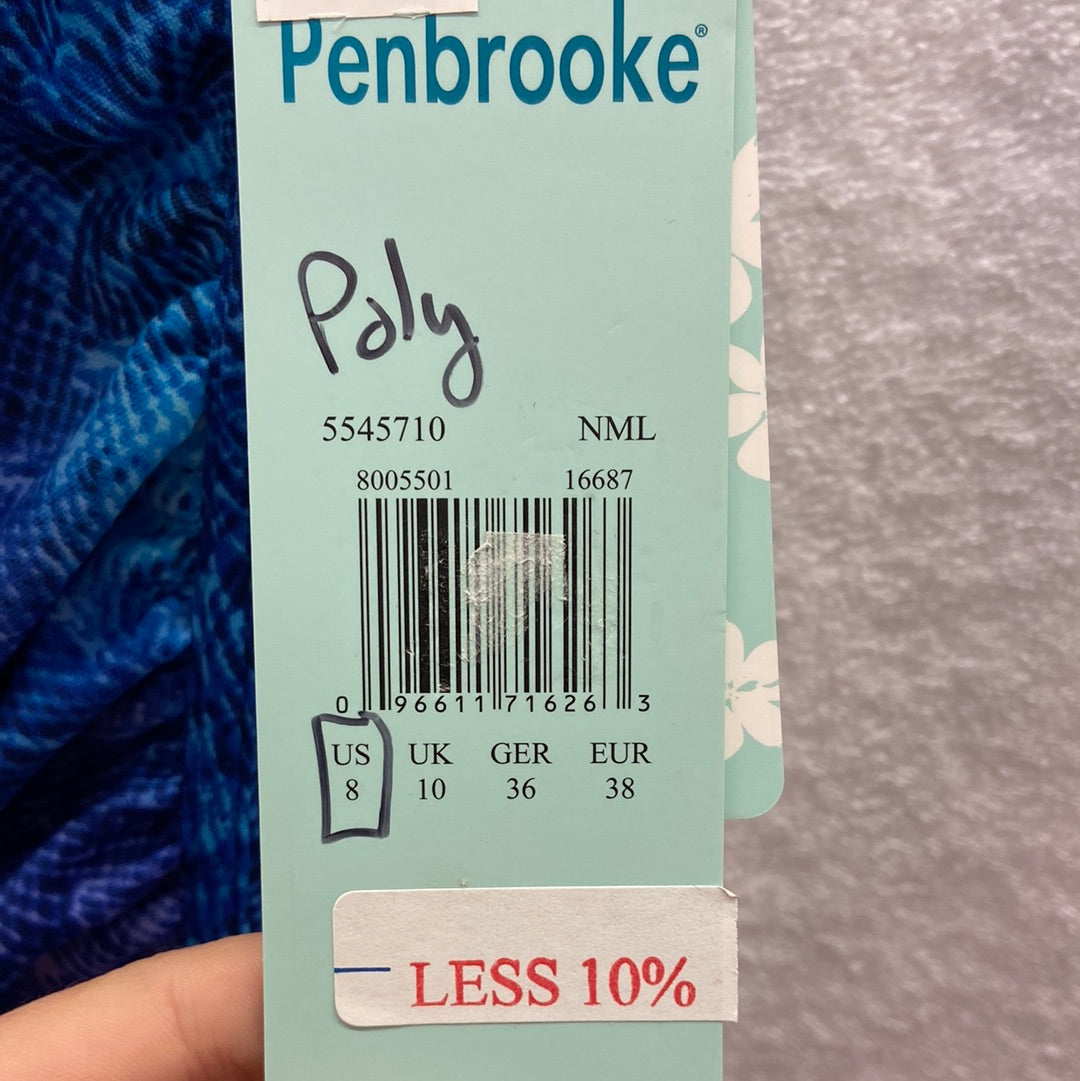 Penbrooke Blue/Purple Waist Minimizer Size 8