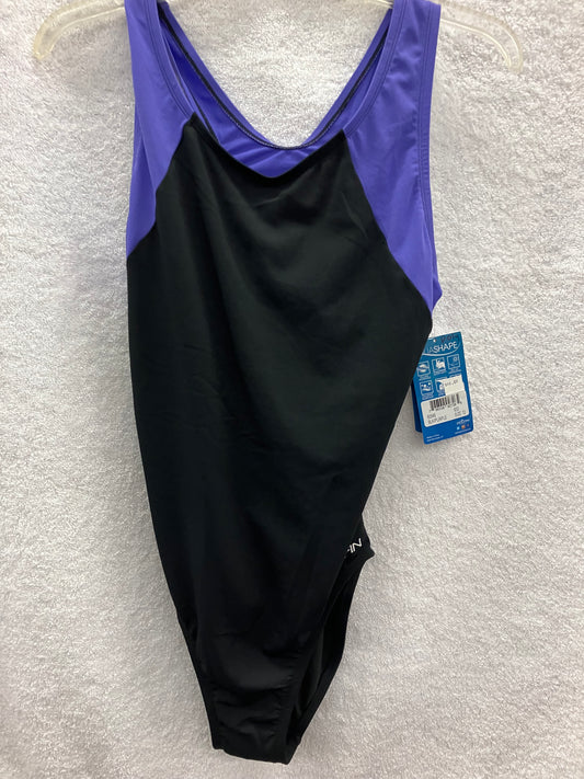 Dolfin Black/Purple One Piece Suit Size 12