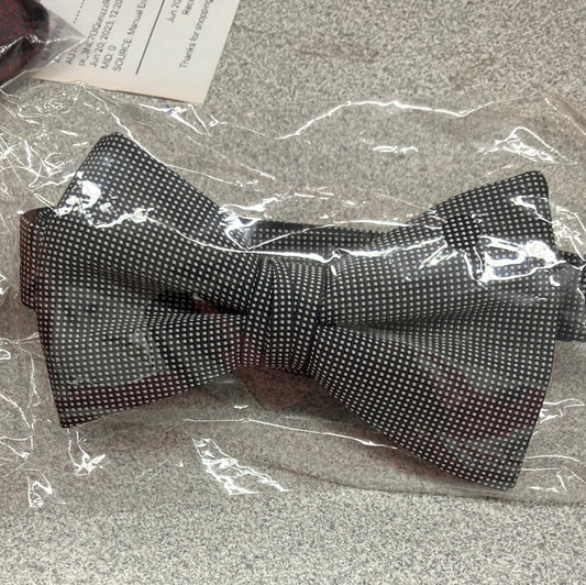Black and White Square Bow Tie