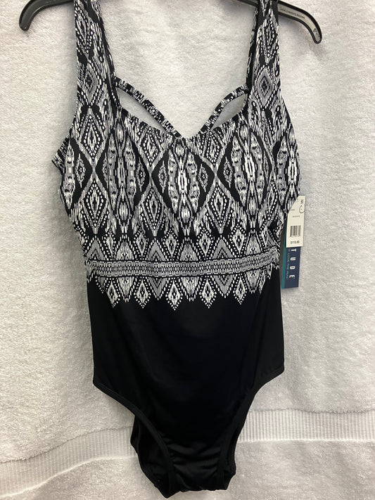 Longitude Blk/White One Piece Suit Size 14