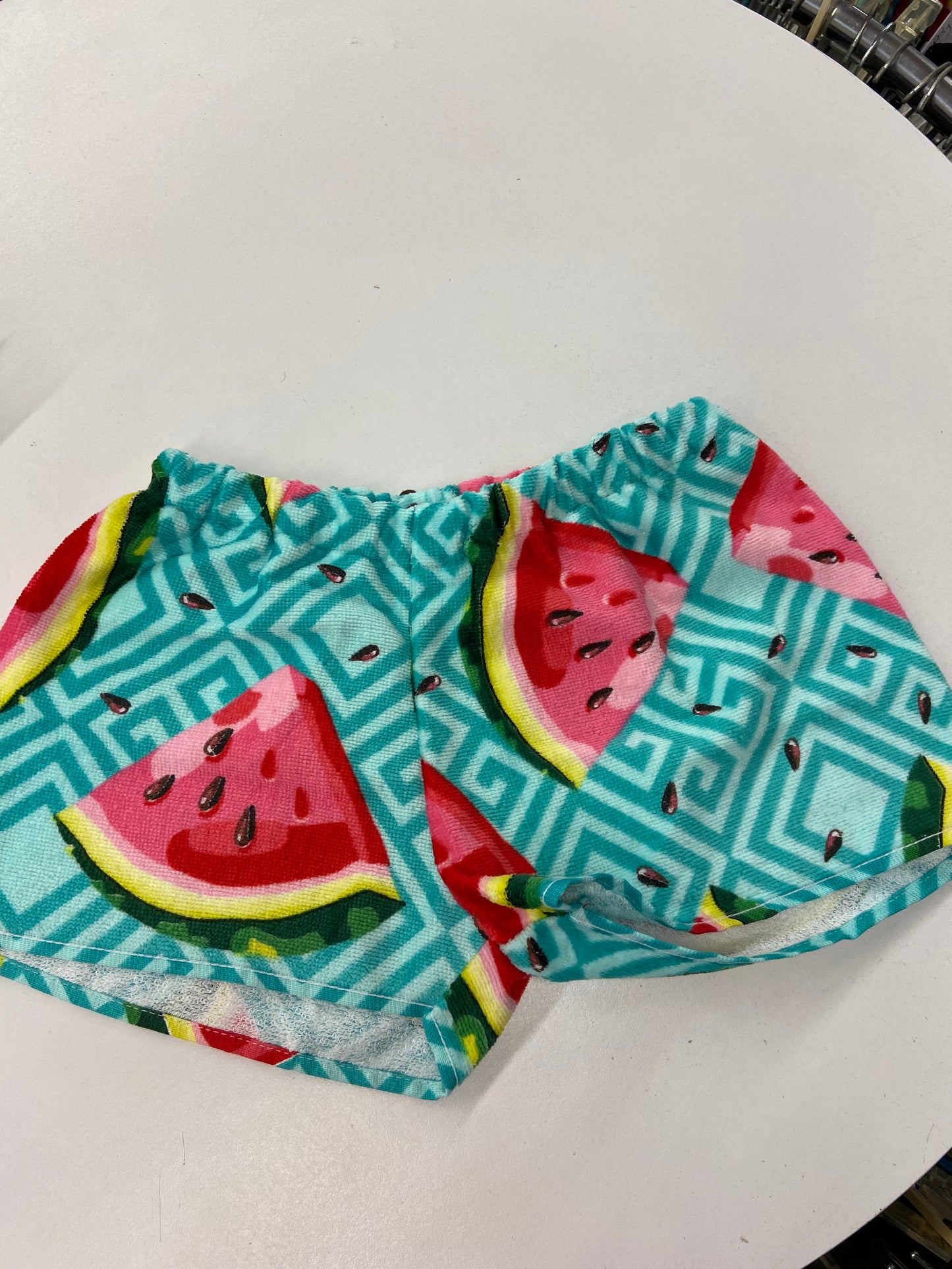 Small Watermelon Green Towel Shorts