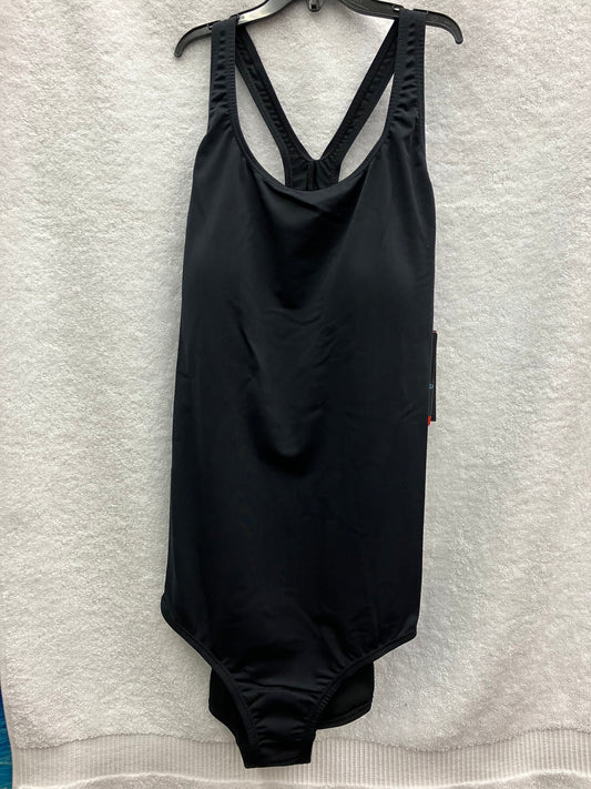 Speedo Black H Back Suit Size 14