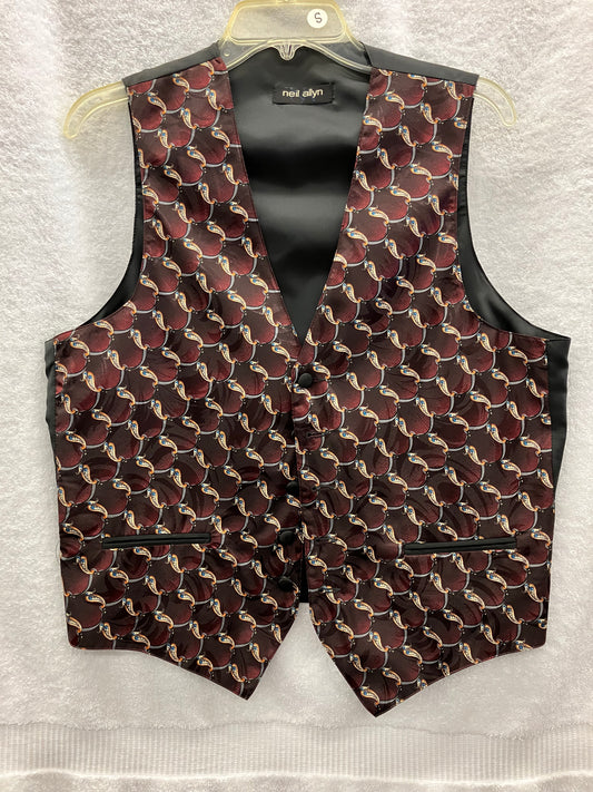Small Maroon Pattern Vest