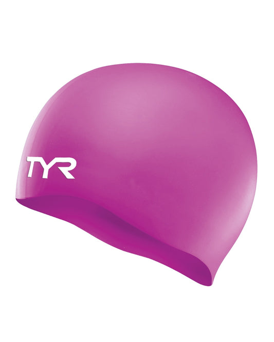TYR Magenta Wrinkle-Free Silicone Swim Cap