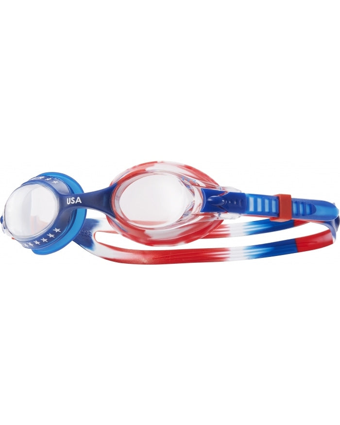 TYR Red/Navy USA Kids' Swimple Goggle