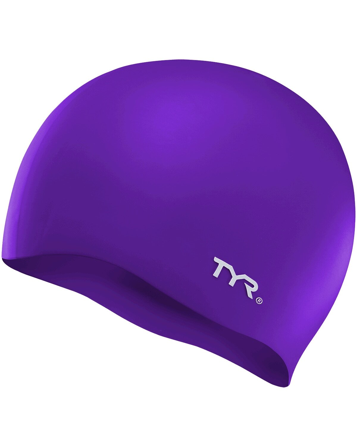 TYR Purple Wrinkle-Free Silicone Swim Cap