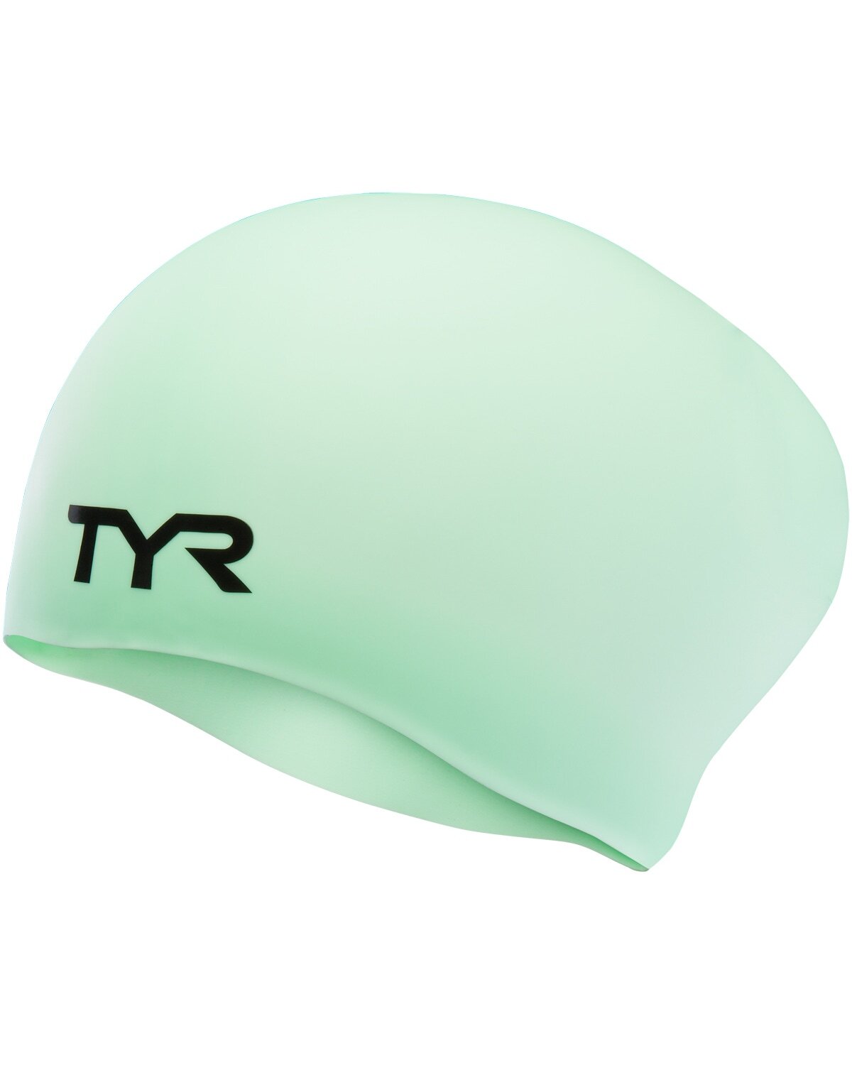 TYR Mint Long Hair Wrinkle Free Silicone Swim Cap