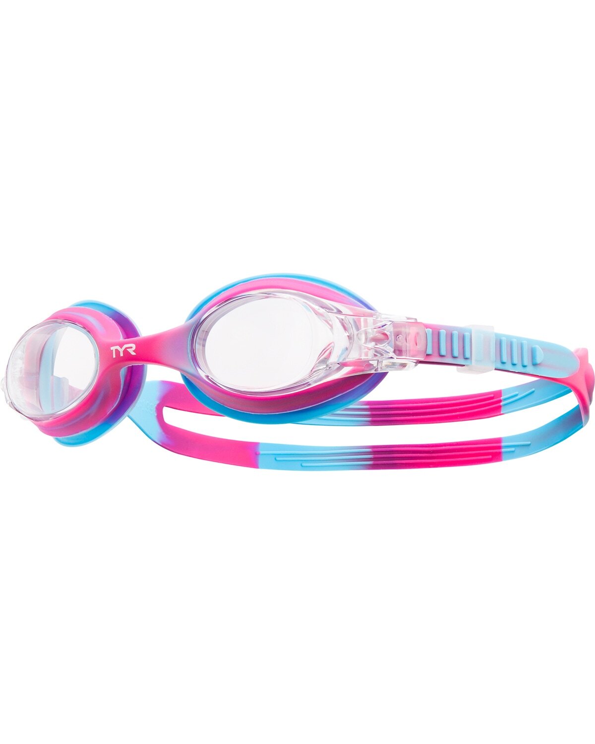 TYR Pink/Blue Kids' Swimple Tie Dye Goggle