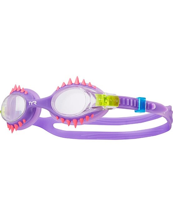 TYR Clear/Purple Kids' Swimple Spikes Goggle