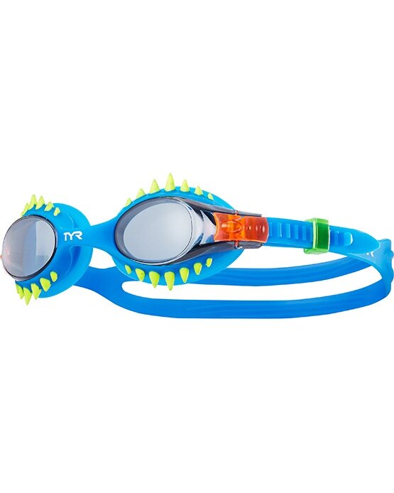 TYR Smoke/Blue Kids' Swimple Spikes Goggle