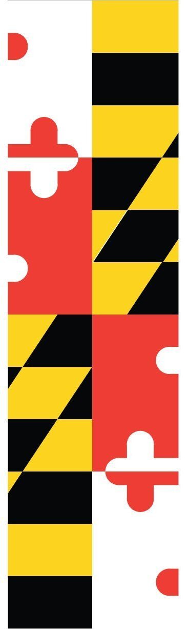 Go Run USA Maryland Flag Headband